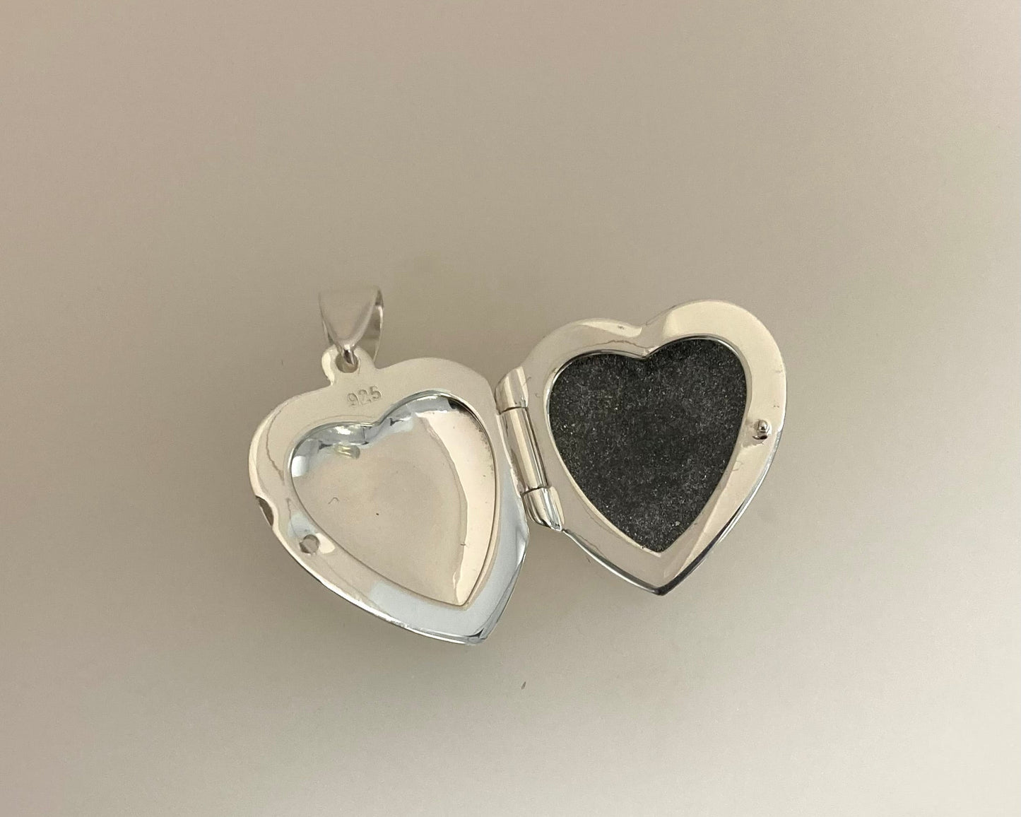 Small Heart Stirling Silver locket Cherish forever engraved with ashes mixed with resin plus chain