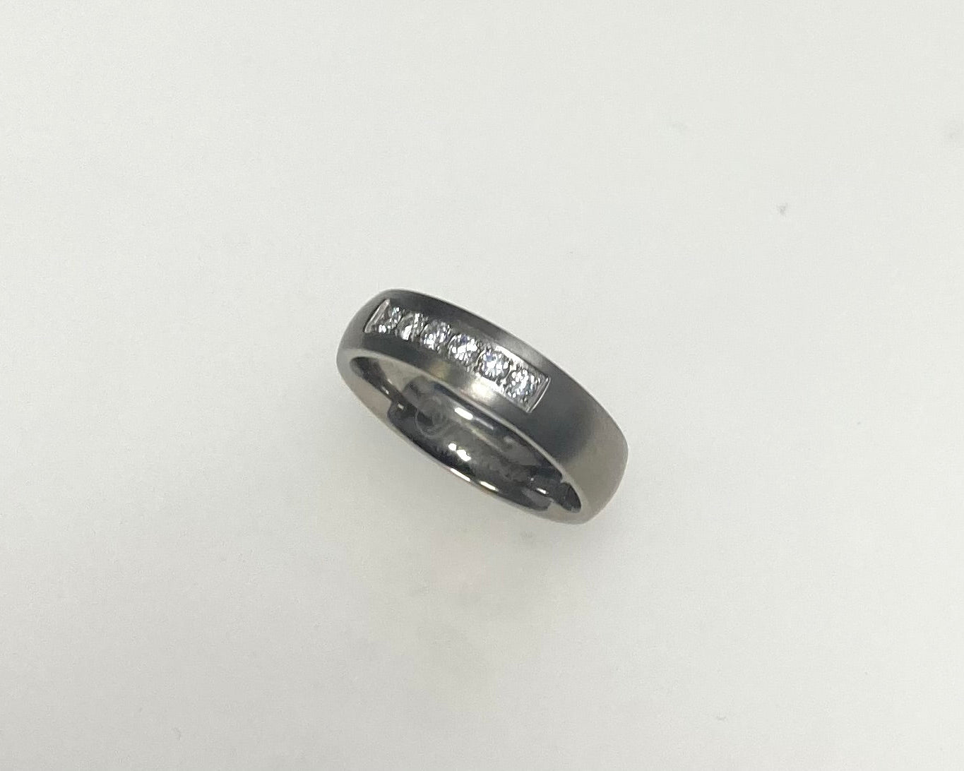 Titanium ring with hidden Ashes inside shank