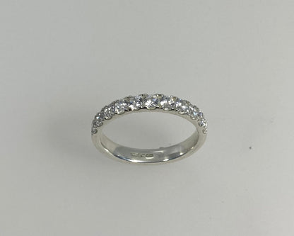 Eternity Castle set design 3mm wide ring with hidden ashes inside shank