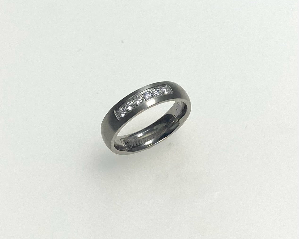 Titanium ring with hidden Ashes inside shank