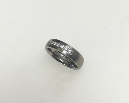 Titanium ring with hidden Ashes inside shank